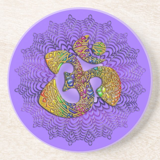 Symbol Universal OM/AUM - Ornament Underlägg Sandsten (Framsidan)