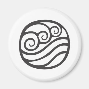 Symbol vatten magnet