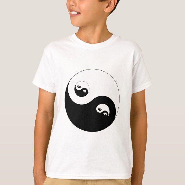 Symbol Yin Yang frakt al frakttal Tröja (Framsida)