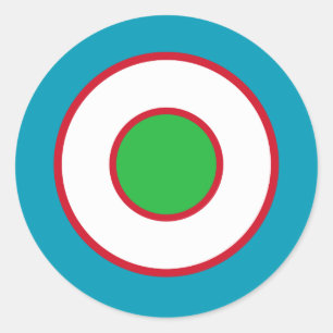 Symbolarmén land roundel flagga Uzbekistan Runt Klistermärke