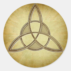 Symboldesign för helig Trinity Runt Klistermärke