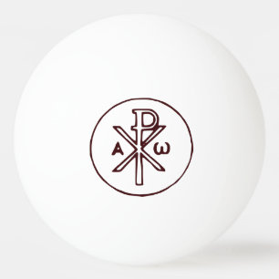 Symbolen Chi-Rho Christogram Pingisboll