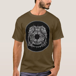 Symbolen Dragon and Varg Viking T Shirt