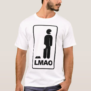 Symbolen för LMAO ROFL LOL undertecknar T-shirt