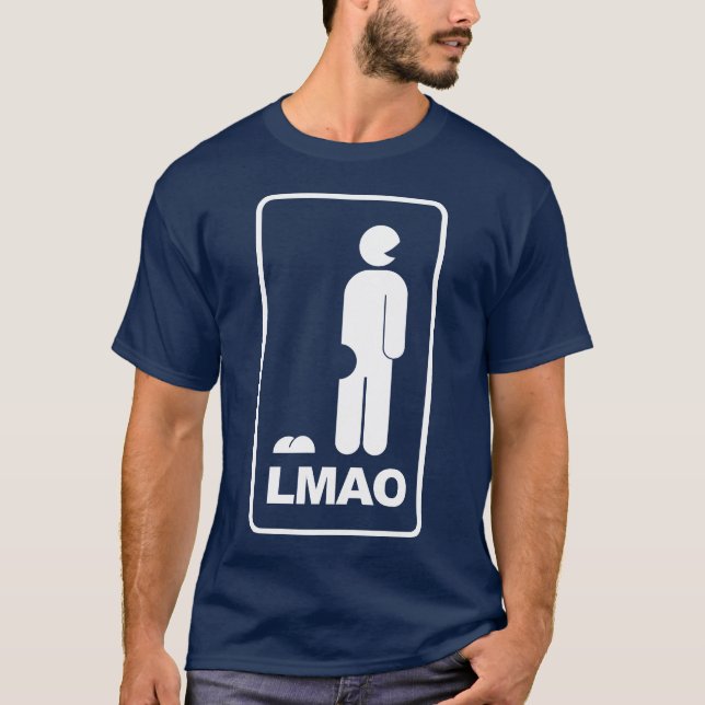 Symbolen för LMAO ROFL LOL undertecknar T Shirt (Framsida)