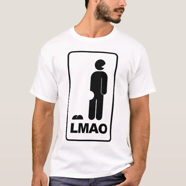 Symbolen för LMAO ROFL LOL undertecknar Tee (Framsida)