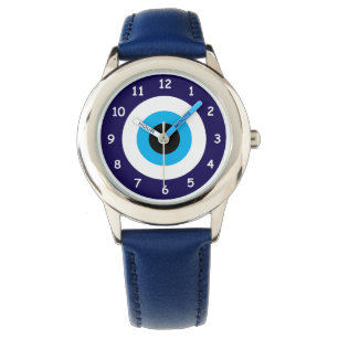 Symbolen Lucky Blue Evil Öga barn Armbandsur