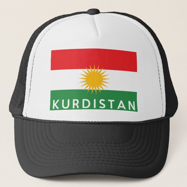 Symbolen namn för kurdistan land flagga keps (Framsida)