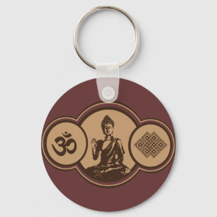 Symboler av Buddha Keychain Nyckelring