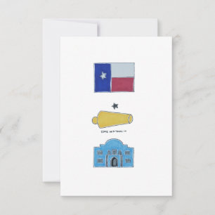 Symboler av den Texas vykortet Tack Kort