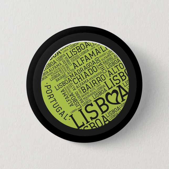 Symboler av Portugal - Lisbon Lisboa Knapp (Framsida)
