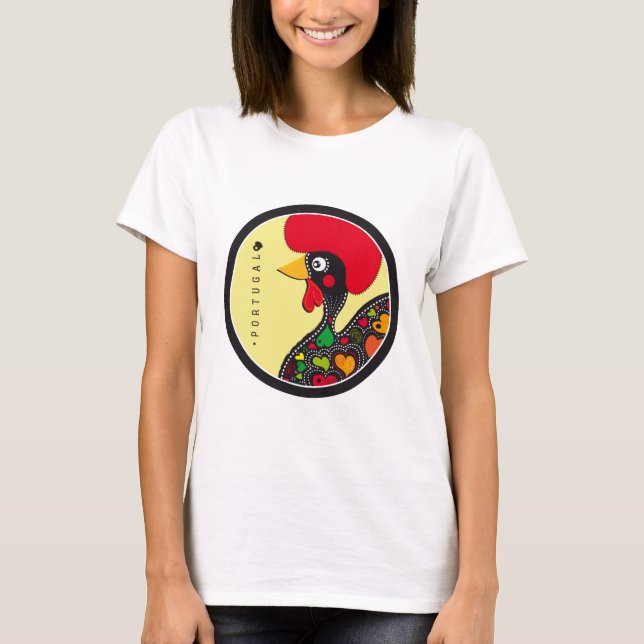 Symboler av Portugal - tupp Tee (Framsida)