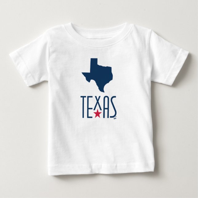 Symboler av Texas, Texas, marinblå T Shirt (Framsida)
