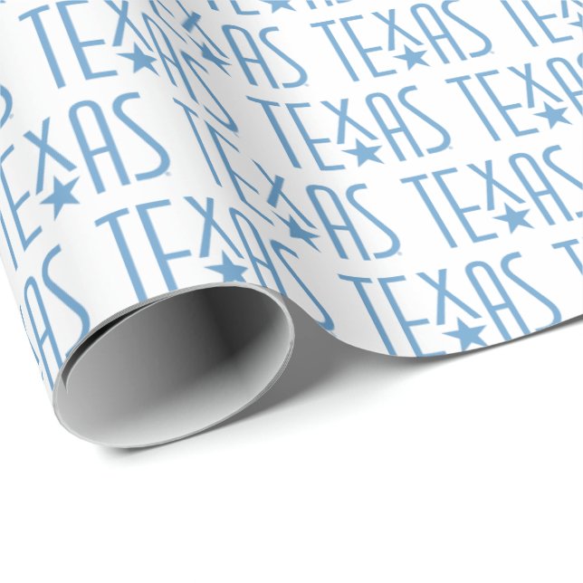 Symboler av Texas, Texas och Star Blue Presentpapper (Rullad Hörn)