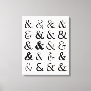 Symboler för Ampersand Canvastryck