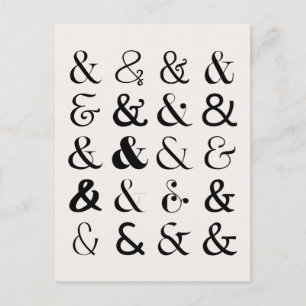 Symboler för Ampersand Helg Vykort