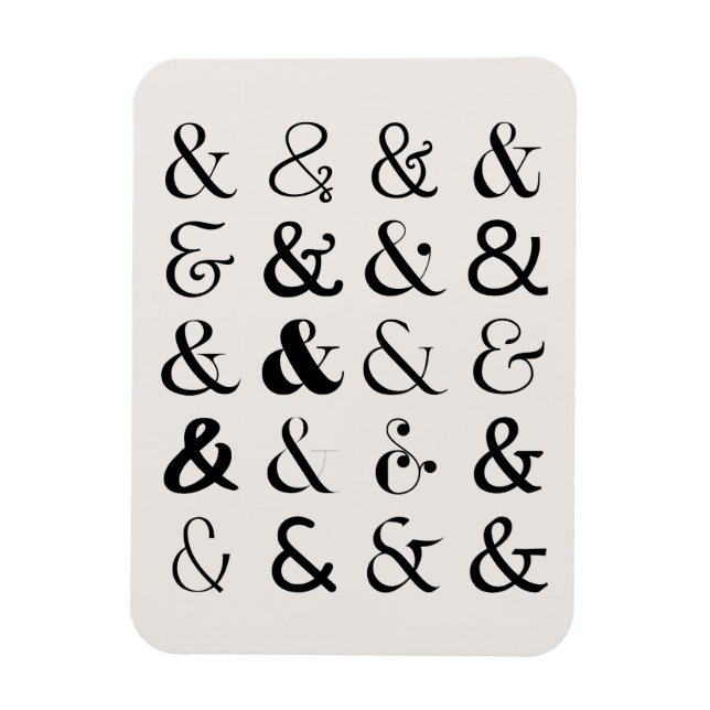 Symboler för Ampersand Magnet (Vertikal)