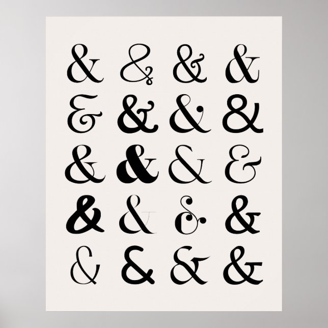 Symboler för Ampersand Poster (Framsidan)