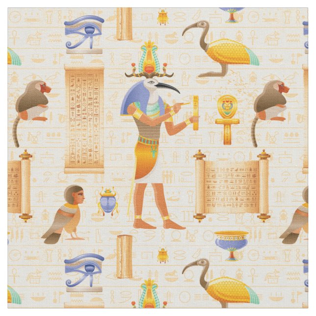 Symboler för antika Egyptener Tyg (Närbild)