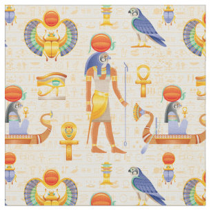 Symboler för antika egyptiska medborgare tyg