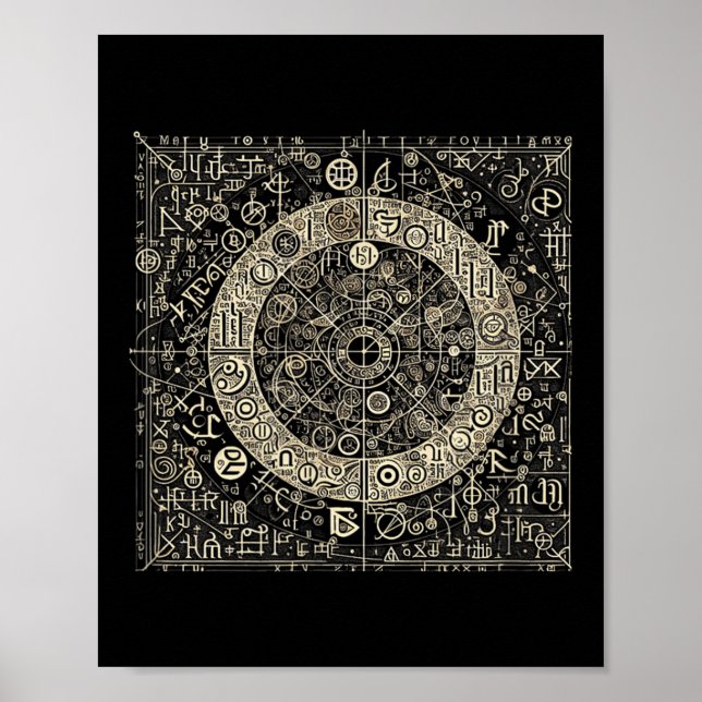 Symboler för antika skript poster (Framsidan)