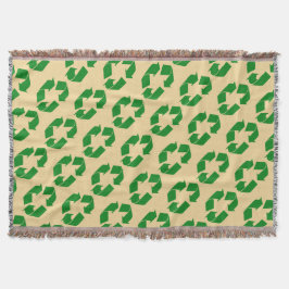 Symboler för Återvinna av grönt Filt