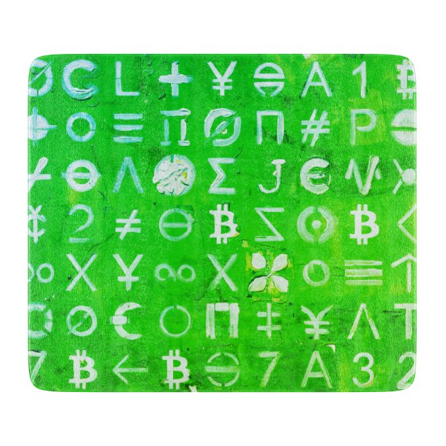Symboler för Bitcoin (Ljus vinstgrön - 4) (Framsidan)