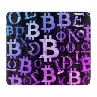 Symboler för Bitcoin (stil: Miami lila - 1)