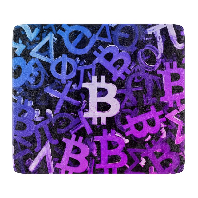Symboler för Bitcoin (stil: Miami Purple - 3) (Framsidan)