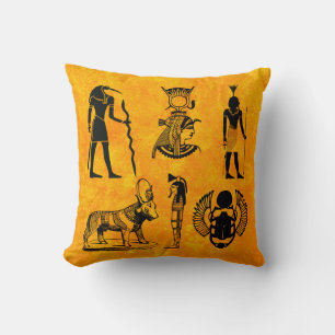 Symboler för elegant för äldre Egyptener Kudde