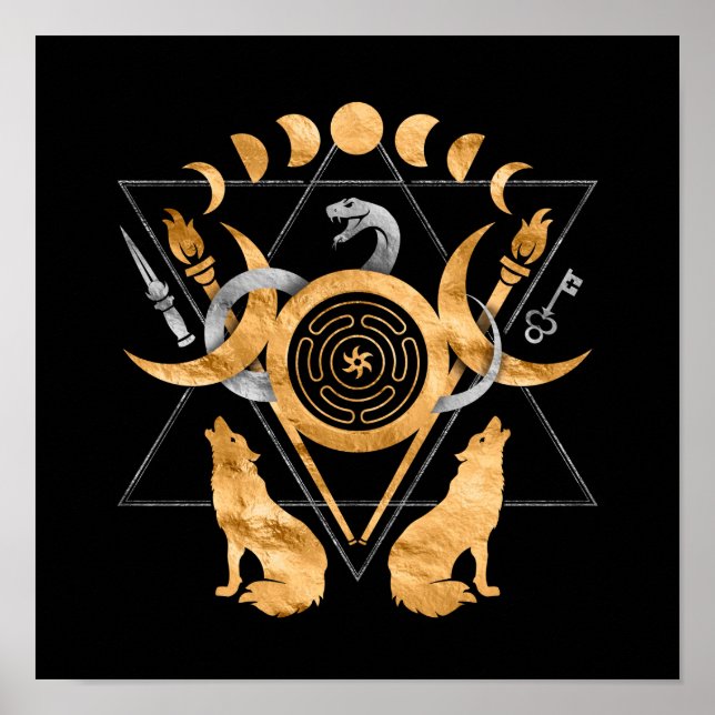 Symboler för Hecate Poster (Framsidan)