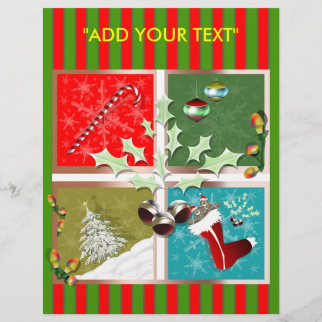 Symboler för julfaner reklamblad (Framsidan)