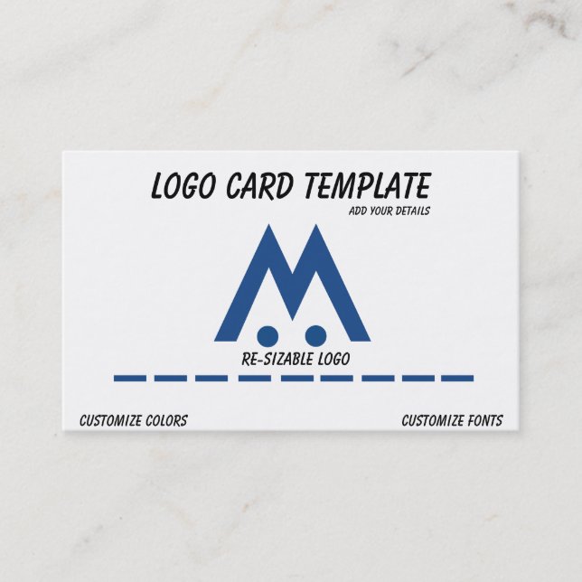 Symboler för Logotyp av pilotdiagram Visitkort (Framsida)