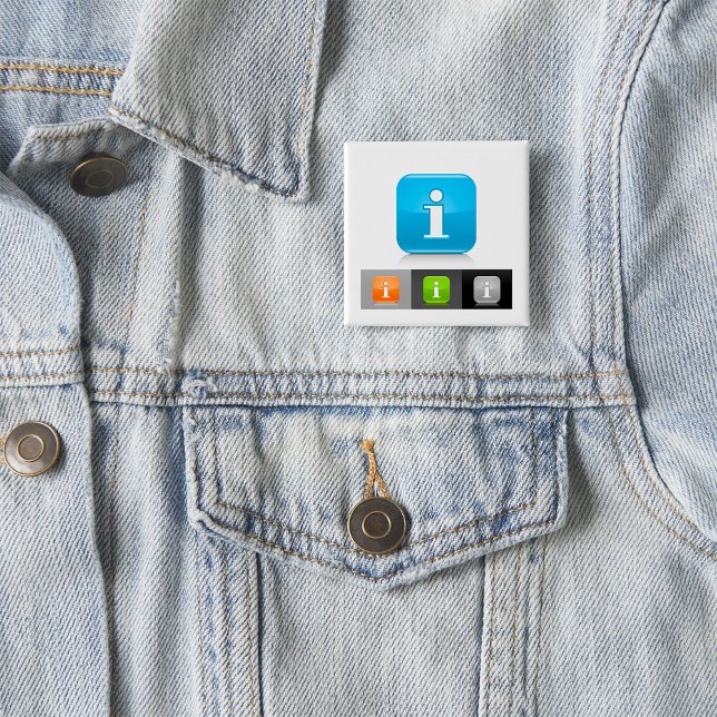 Symboler för modern Glossy-information Knapp (Skapare uppladdad)