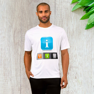 Symboler för modern Glossy-information T Shirt
