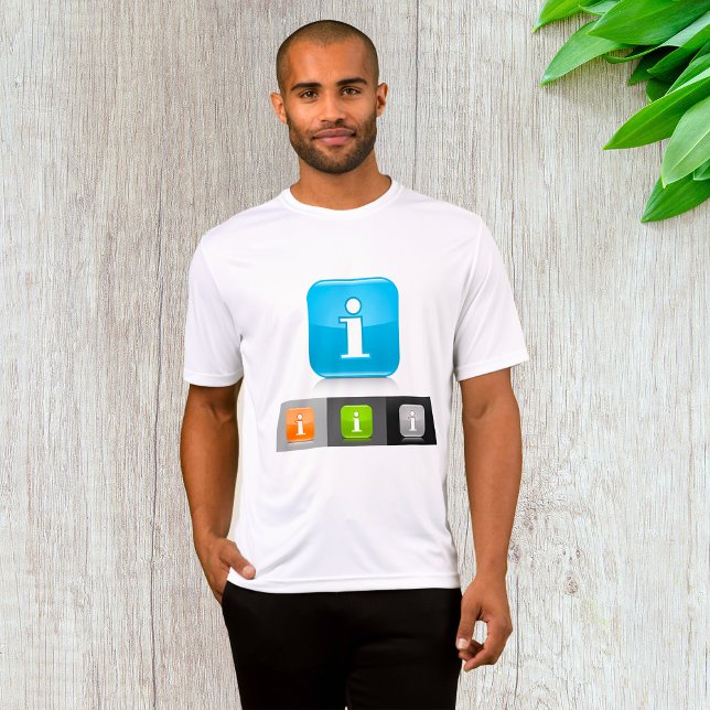 Symboler för modern Glossy-information T Shirt (Skapare uppladdad)