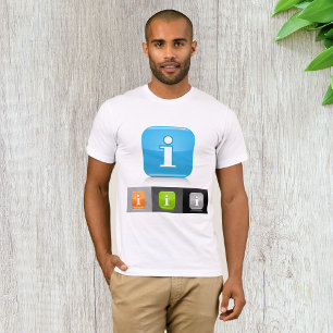 Symboler för modern Glossy-information T Shirt