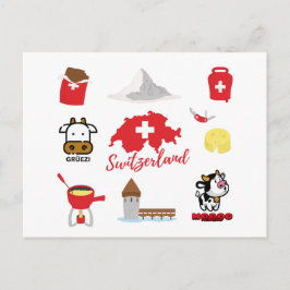 Symboler för Schweiz Vykort