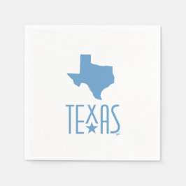 Symboler för Texas, delstaten Texas, blå Pappersservett