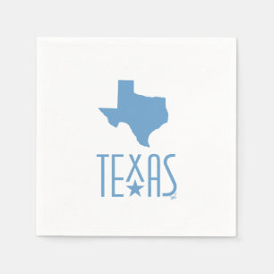 Symboler för Texas, delstaten Texas, blå Pappersservett