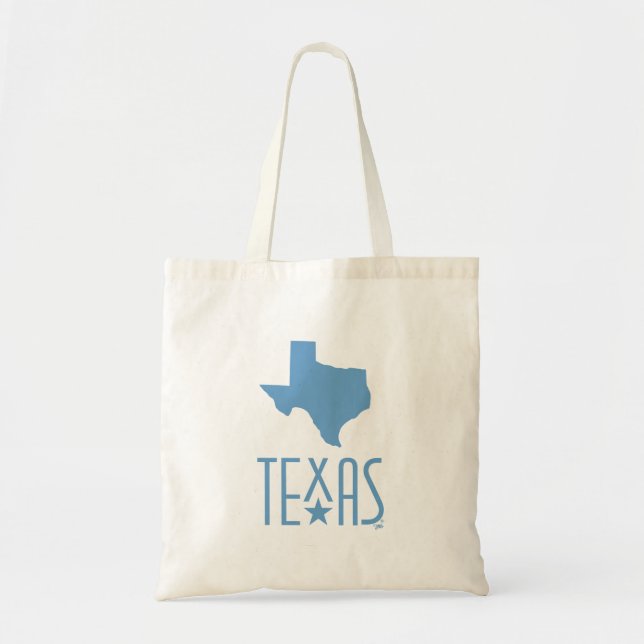 Symboler för Texas, delstaten Texas, blå Tygkasse (Framsidan)