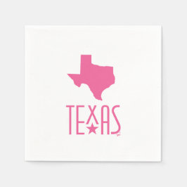 Symboler för Texas, delstaten Texas, rosa Pappersservett