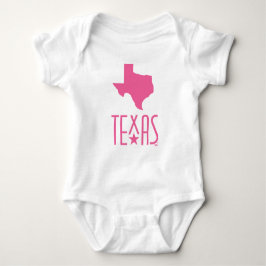 Symboler för Texas, delstaten Texas, rosa T Shirt