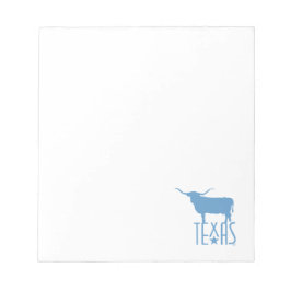 Symboler för Texas, Longhorn, blå Anteckningsblock