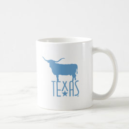Symboler för Texas, Longhorn, blå Kaffemugg