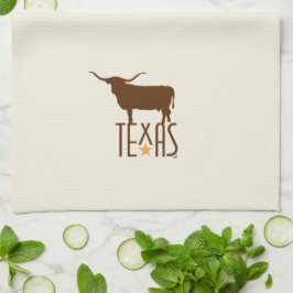 Symboler för Texas, Longhorn, brun Kökshandduk