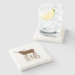 Symboler för Texas, Longhorn, brun Stenunderlägg