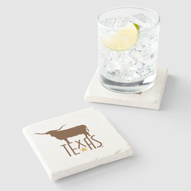 Symboler för Texas, Longhorn, brun Stenunderlägg (Sidan)