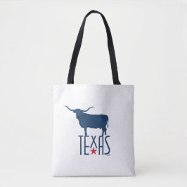 Symboler för Texas, Longhorn, marinblå Tygkasse