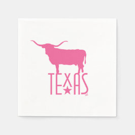 Symboler för Texas, Longhorn, rosa Pappersservett